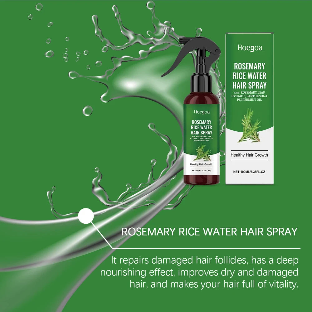 Rosemary Rice Water Scalp Mist for Hair Rapid Hair Growth