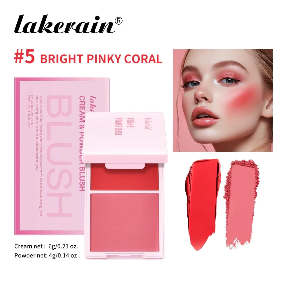 Lakerain Cream and Powder Blush Duo