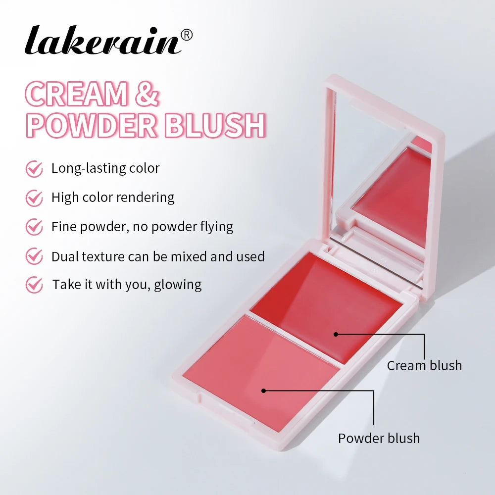 Lakerain Cream and Powder Blush Duo
