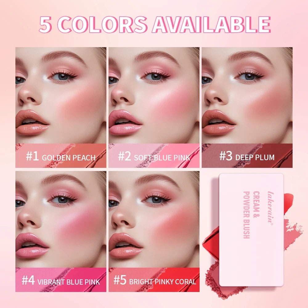 Lakerain Cream and Powder Blush Duo