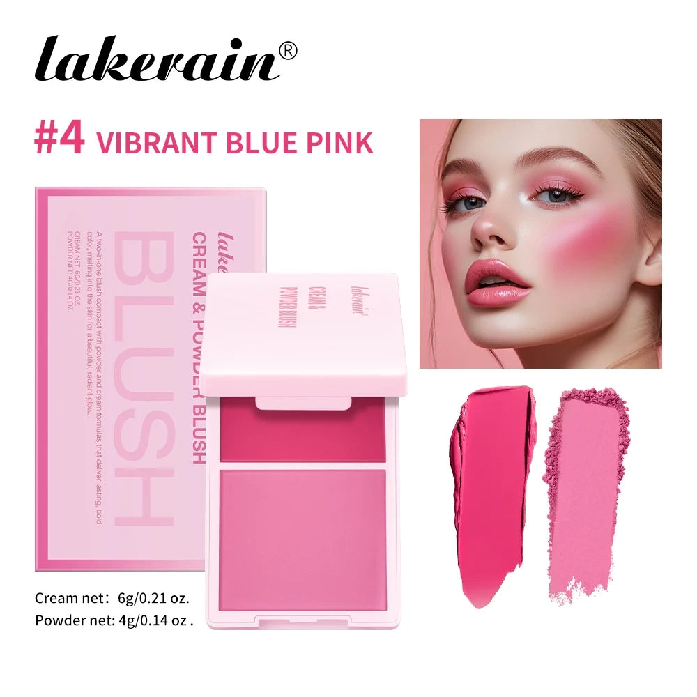 Lakerain Cream and Powder Blush Duo